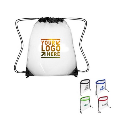 Clear Drawstring Bag