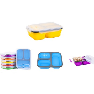 Silicone collapsible bento box