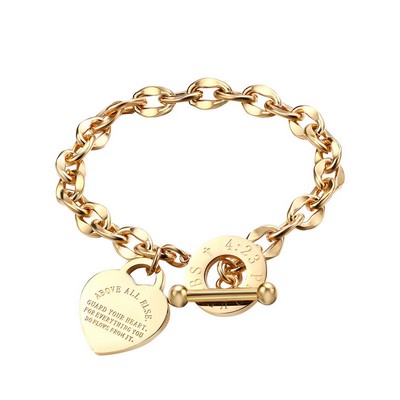 Heart Toggle Bracelet