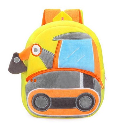 Plush Engineering Vehicle Theme Children's Backpack