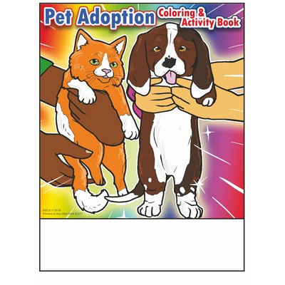 Pet Adoption Imprintable Coloring and Activity Book