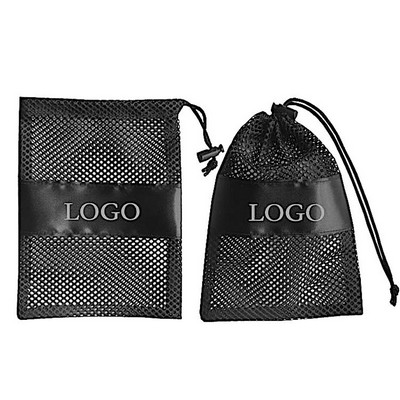 Mesh Drawstring Sports Towel Bag