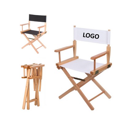 Wood Portable Director Makeup Artist Yard Chair-OCEAN