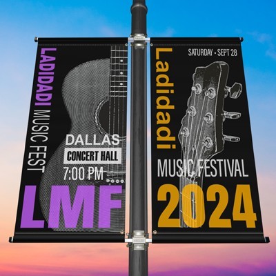 Avenue Banners 3ft x 8ft Double Sided Print (4CP Print)