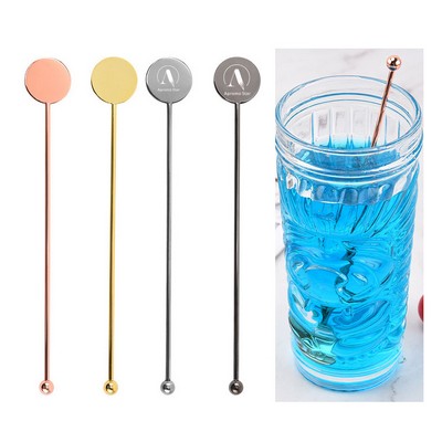 7" Stainless Steel Cocktail Swizzle Stick Beverage Coffee Stirrers