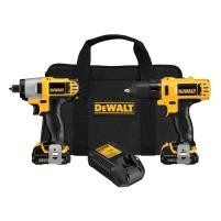 Dewalt 12V Cordless Lithium-Ion Drill/Driver / Impact Driver Combo Kit