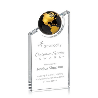 Axis Globe Award - Optical/Black/Gold 4"x8"