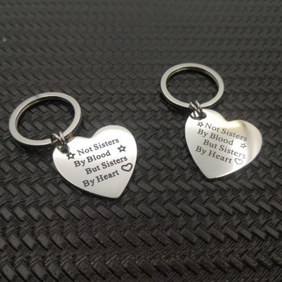 Heart Shaped Stainless Steel Keychain