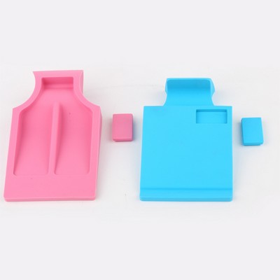 Silicone Erasable Note Memo Pads With Phone Holder