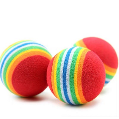 EVA Rainbow Pet Toy Foam Ball