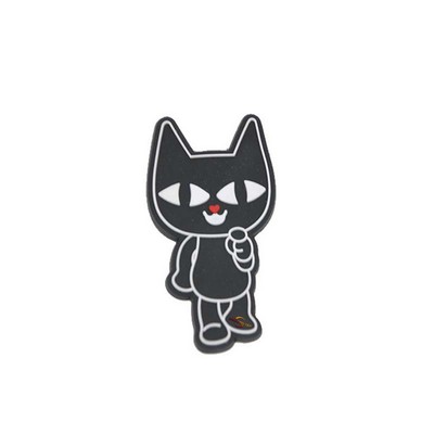 Excellent Quality Cartoon Black Cat PVC Refrigerator Magnet