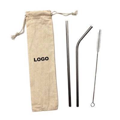 Stainless Steel Straw Set