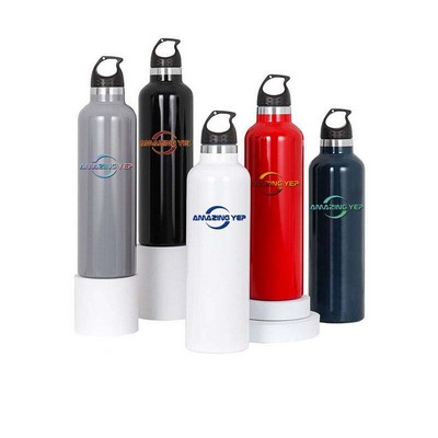 Outdoor Stainless Steel Bottle W/ Carabiner 17oz.