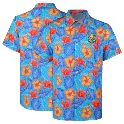 Men's Custom Sublimated Hawaiian Shirt W/ Pocket