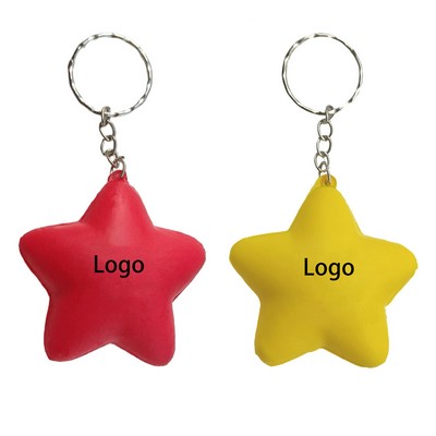 2 in 1 Star Shape Keychain and Stress Reliever