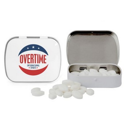 Domed Tin w/Football Shaped Mints