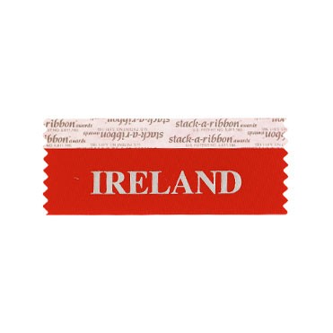 Ireland Stk A Rbn Red Ribbon Silver Imprint