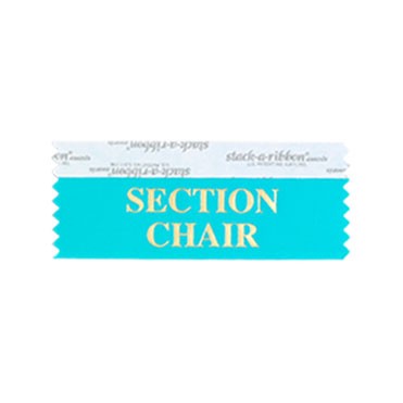 Section Chair Stk A Rbn Jewel Ribbon Gold Imprint