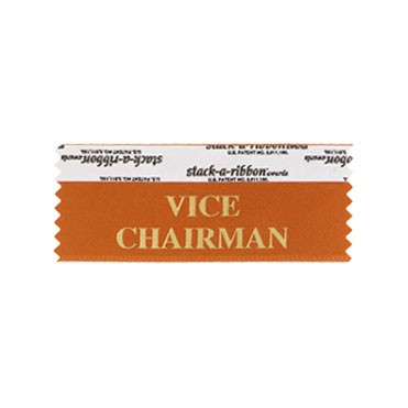 Vice Chairman Stk A Rbn Caramel Ribbon Gold Imprint