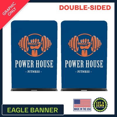 Eagle 60" W x 90" H | Double-Sided Graphic Only - Made in the USA