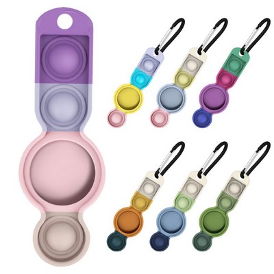 2 in 1 Silicone Airtag Cover Keychain