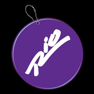 2 1/2" Digi-Printed Purple Plastic Medallion Badge