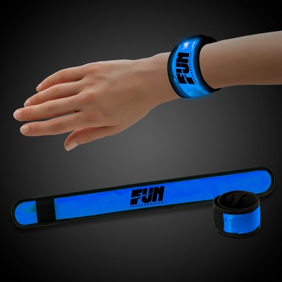 Blue LED Slap Bracelet