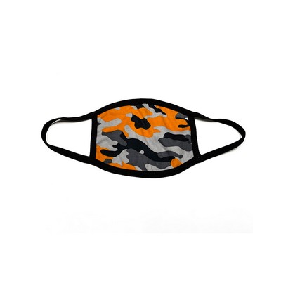 BAYSIDE Adult USA Made Camo Cotton Face Mask