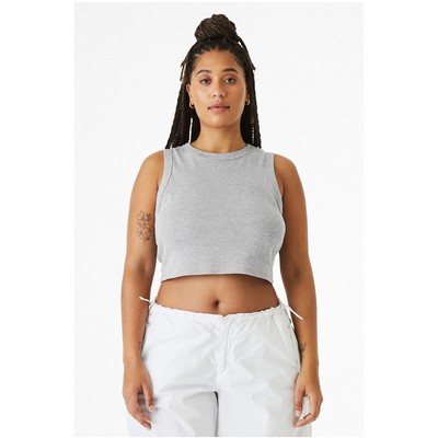 BELLA+CANVAS Ladies' Micro Rib Muscle Crop Tank