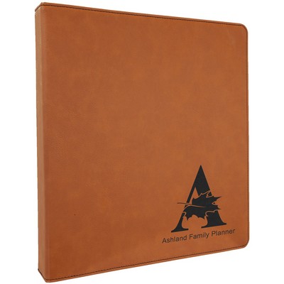 Rawhide 3-Ring Binder, Laserable Leatherette, 10-1/2" x 11-1/2"