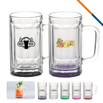 Lilah Glass Beer Mugs - 15 Oz.