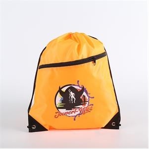 Drawstring Bag with Zipper