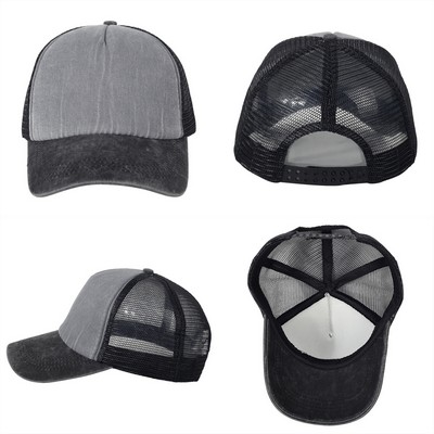 5 Panels Trucker Mesh Back Baseball Cap