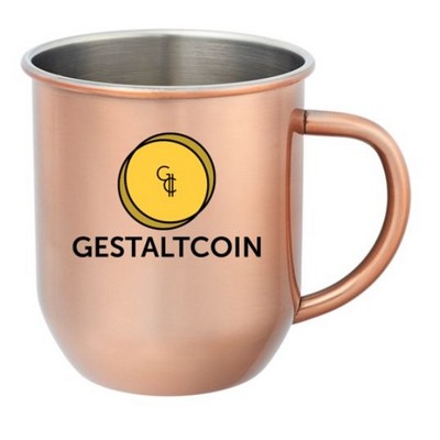 16 oz. Stainless Steel Copper Coated Mule Mug (Full Color Imprint)