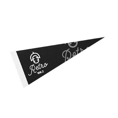 12" x 30" Full Color Felt Pennant Flag Banner with Strip