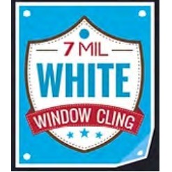 8 Mil Full Color White Window Cling Decal (48"x96")