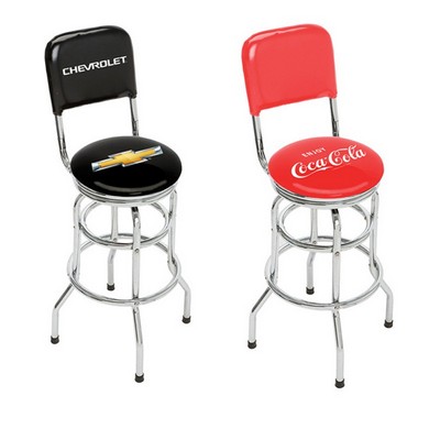 Swivel Bar Stool With Back