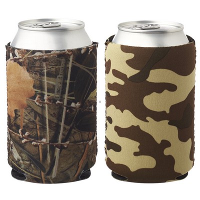 Camo Pattern Neoprene Can Cooler