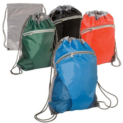 Two-tone Drawstring Bag