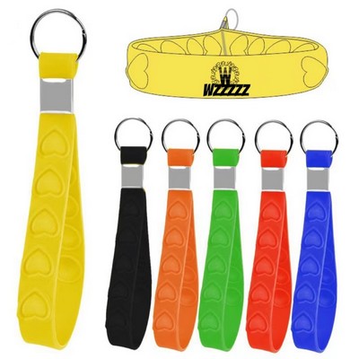 Push Pop Wristband Keychain