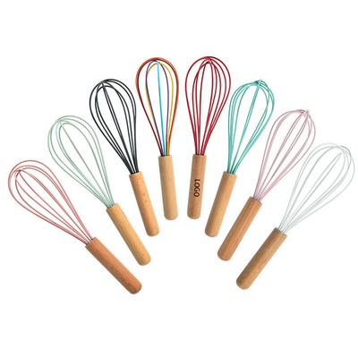 Silicone Whisk With Wood Handle