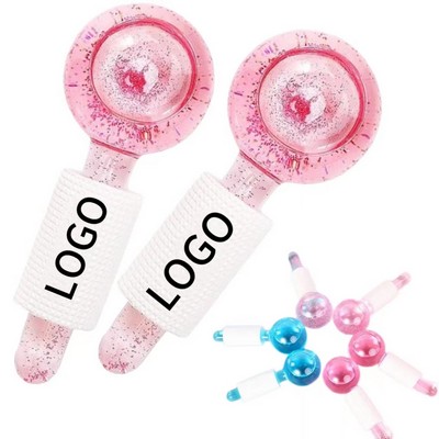 Cool Roller Ball Ice Facial Massager 2Pcs