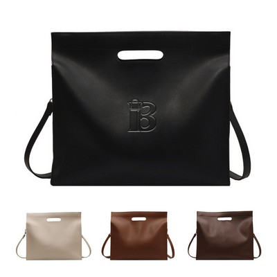 PU Leather Simple Large Capacity Tote bag