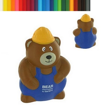 Construction Worker Bear Stress Reliever