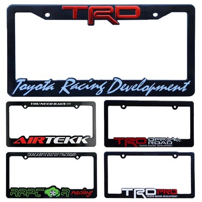 3D Plastic License Plate Frames