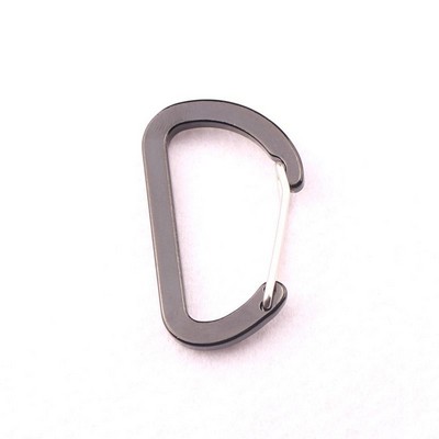 Flat #5 D Shape Aluminium Alloy Carabiners