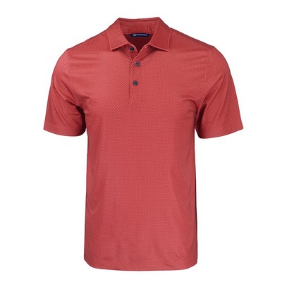 Cutter & Buck Pike Eco Tonal Geo Print Stretch Recycled Polo