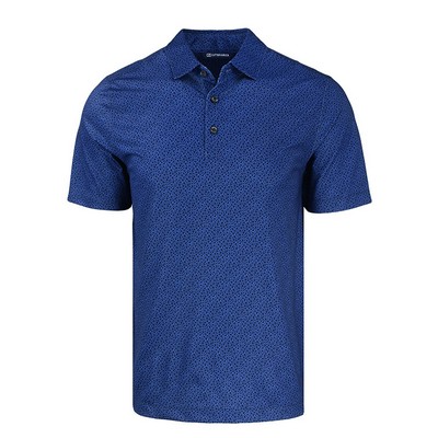 Cutter & Buck Pike Eco Pebble Print Stretch Recycled Polo