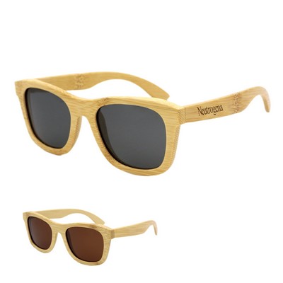 Bamboo Frame Polarized Sunglasses