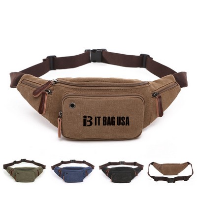 Canvas Waist Fanny Bag